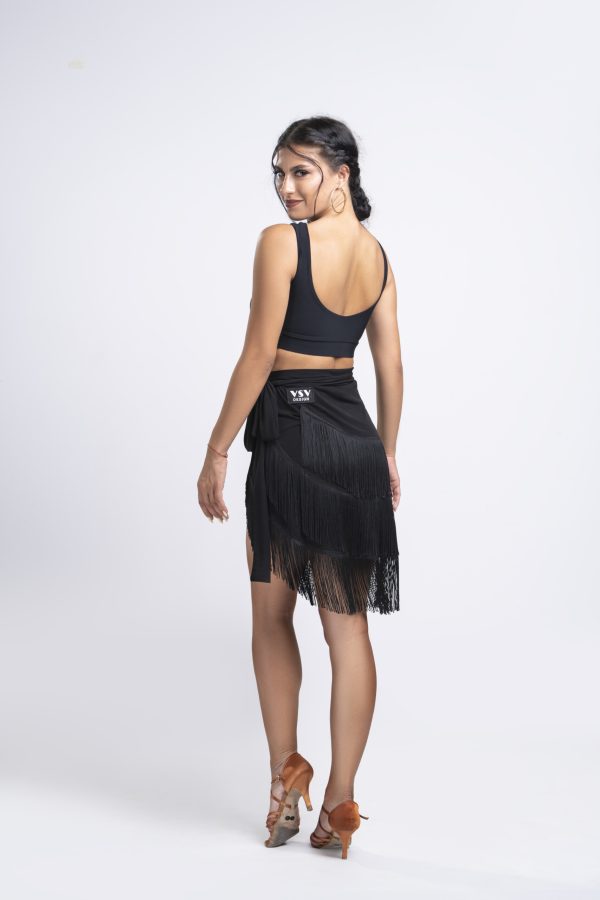Latin Dance Skirt #2066 - Image 2