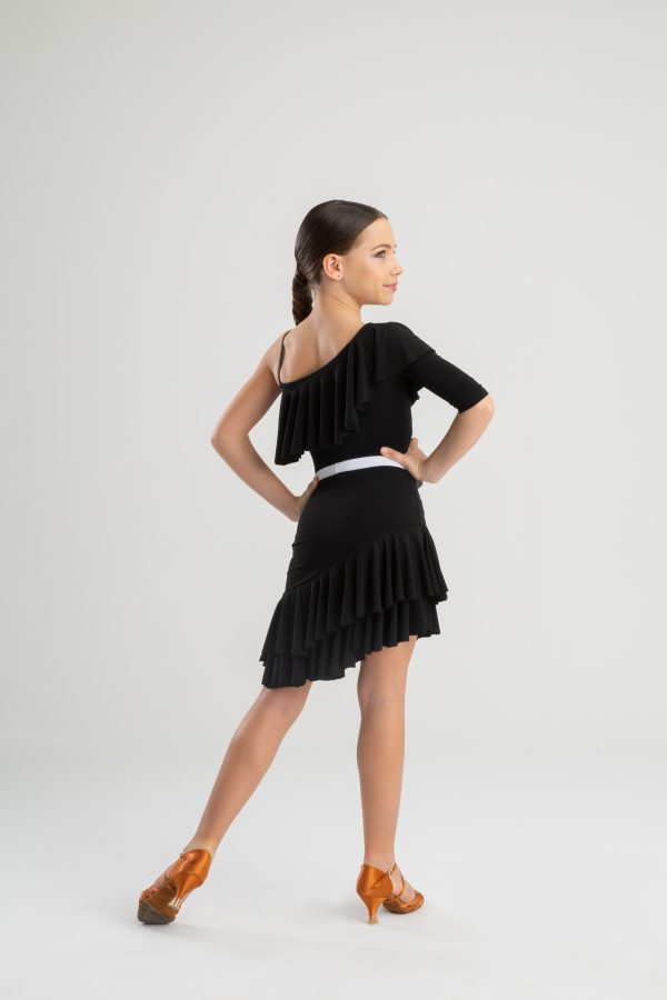 Junior Latin Dance Skirt #3047 - Image 2