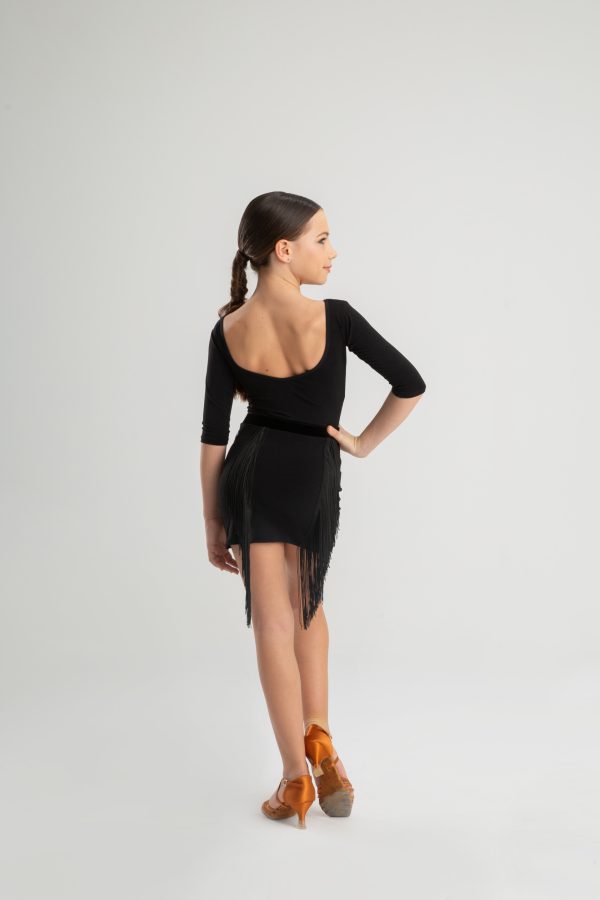 Junior Latin Dance Skirt #3049 - Image 3
