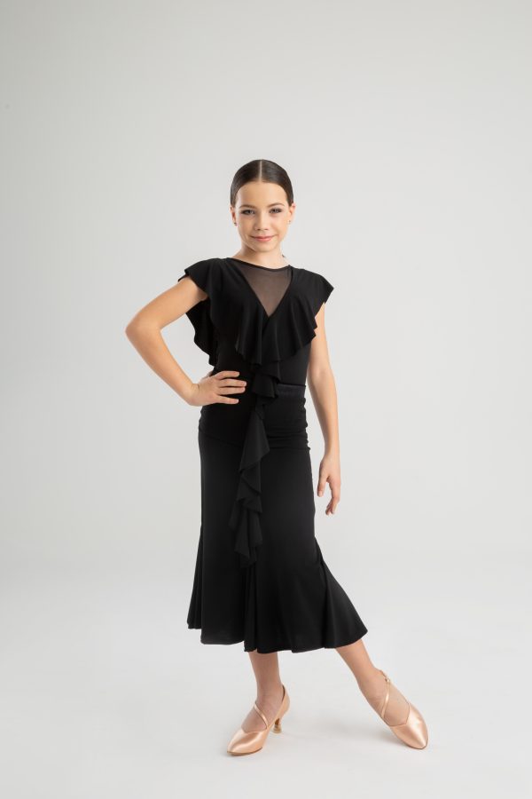 Junior Ballroom Dance Skirt #3055 - Image 2