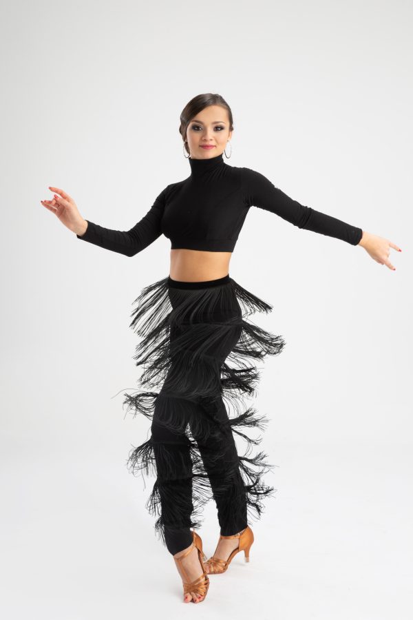 Latin Dance Fringes Trousers #3016 - Image 2