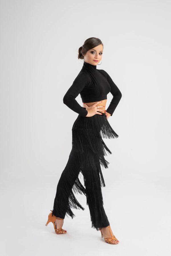 Latin Dance Fringes Trousers #3016 - Image 3