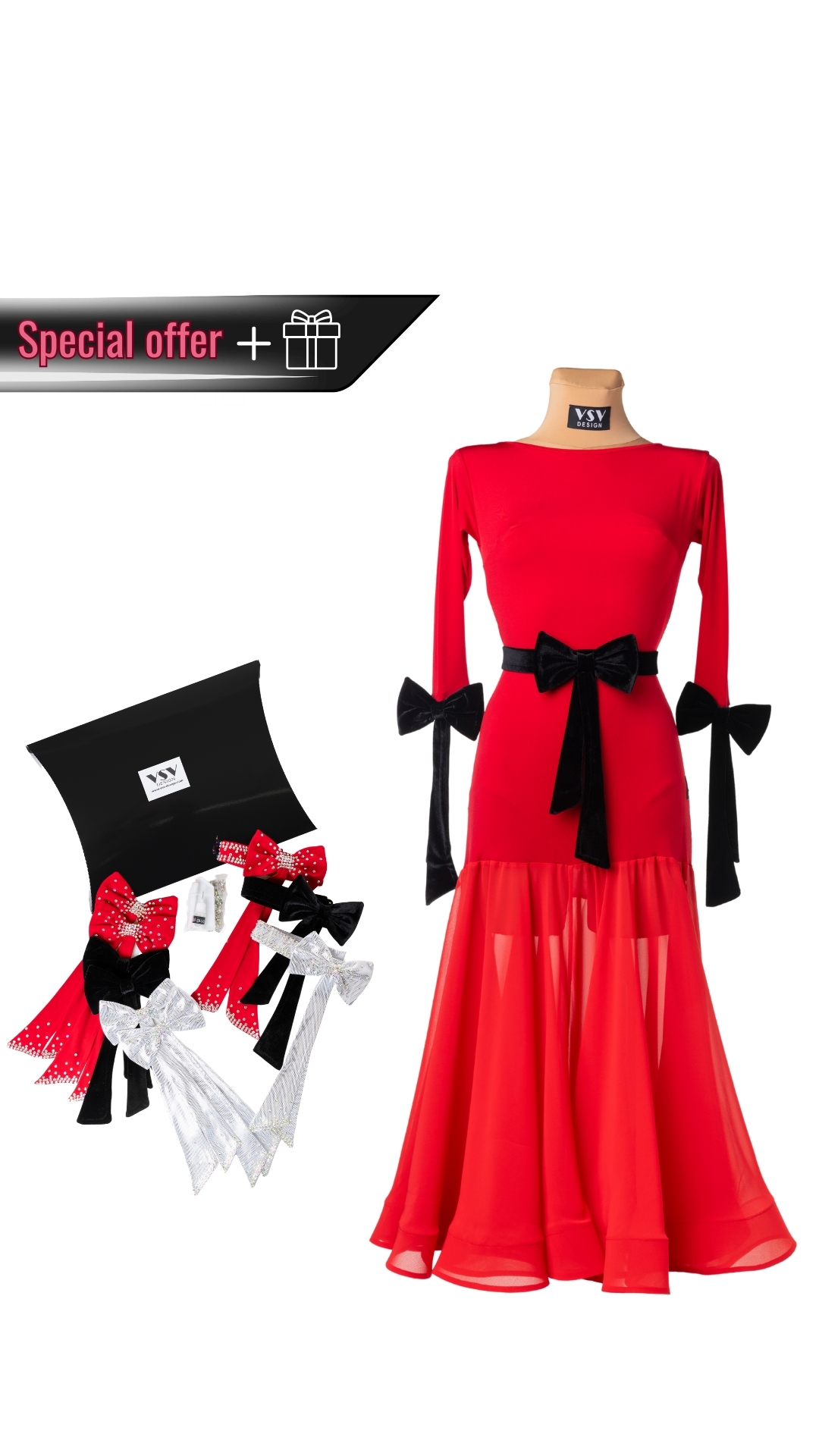 Ballroom DRESS BOX Червен цвят