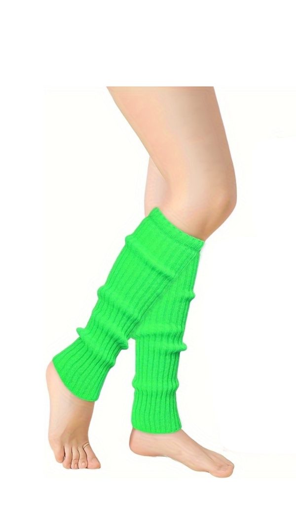 Knitted Gaiters #B201 Neon Green