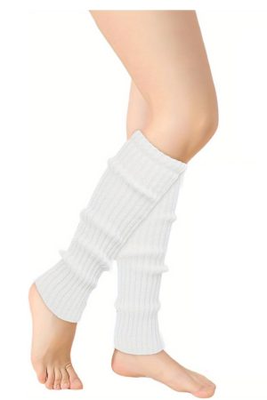 Knitted Gaiters #B201 White