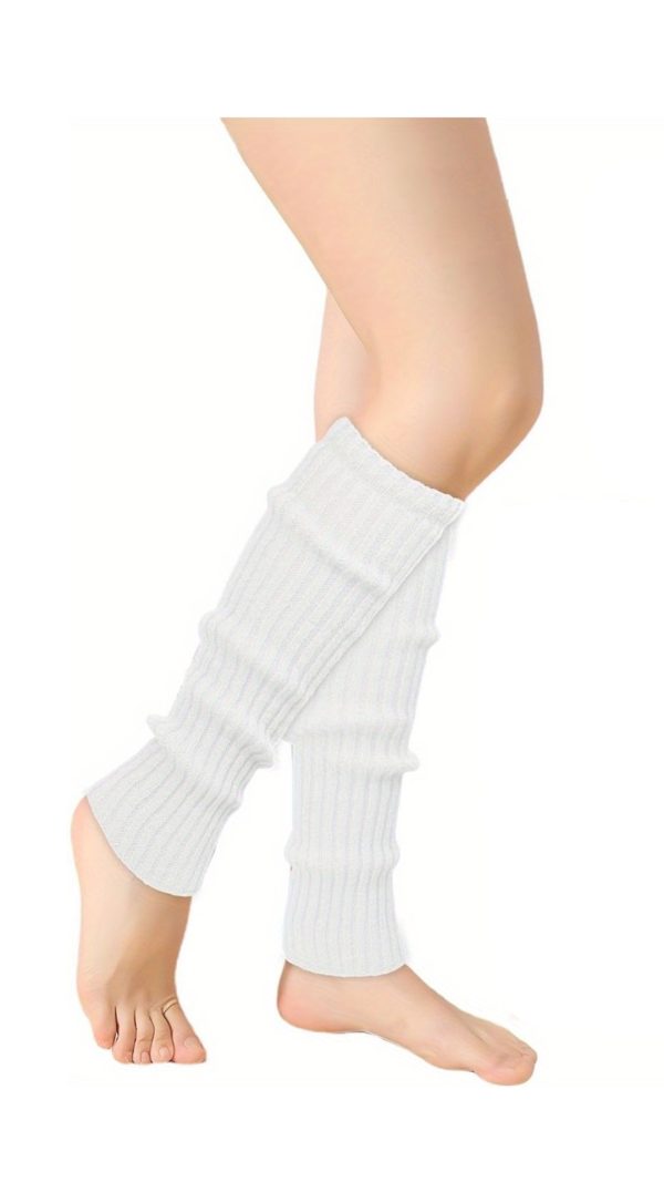 Knitted Gaiters #B201 White