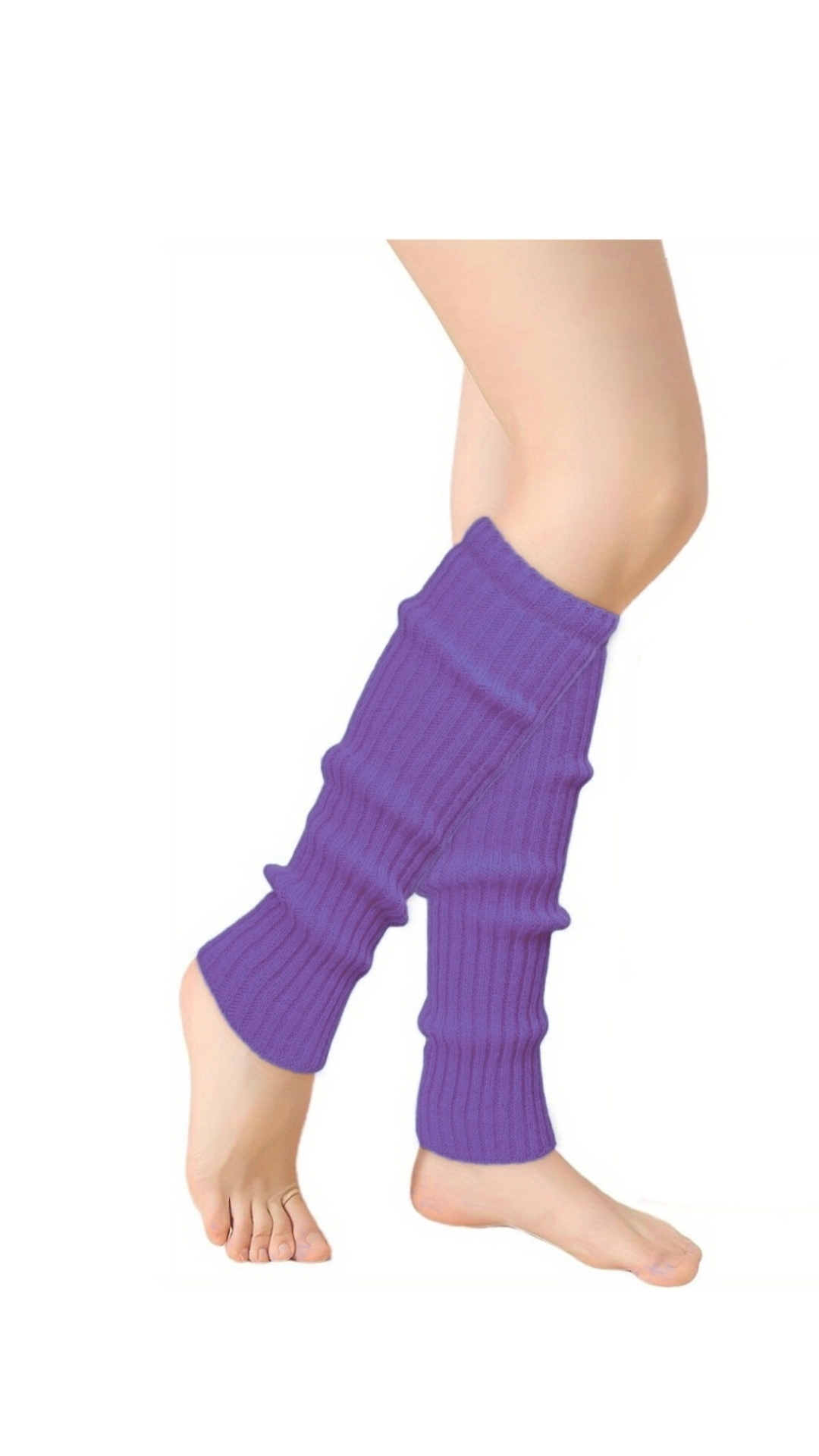 Knitted Gaiters #B201 Purple